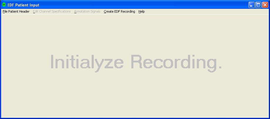 Create EDF Recording
